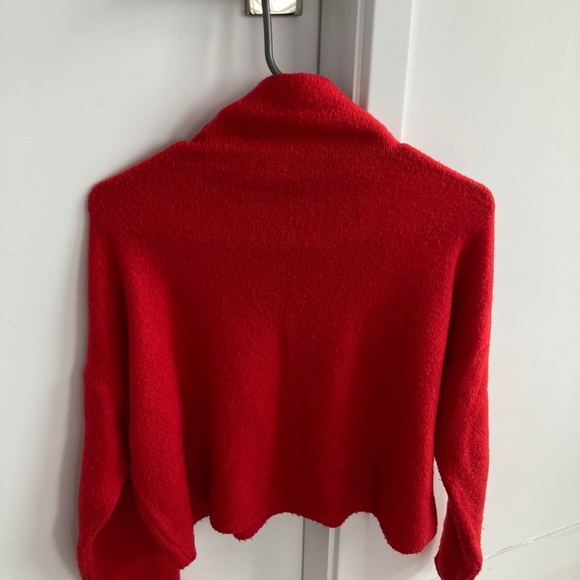 Red mock neck sweater - Picture 2 of 3